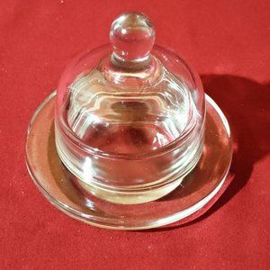 Princess House Crystal Butter Server Dish